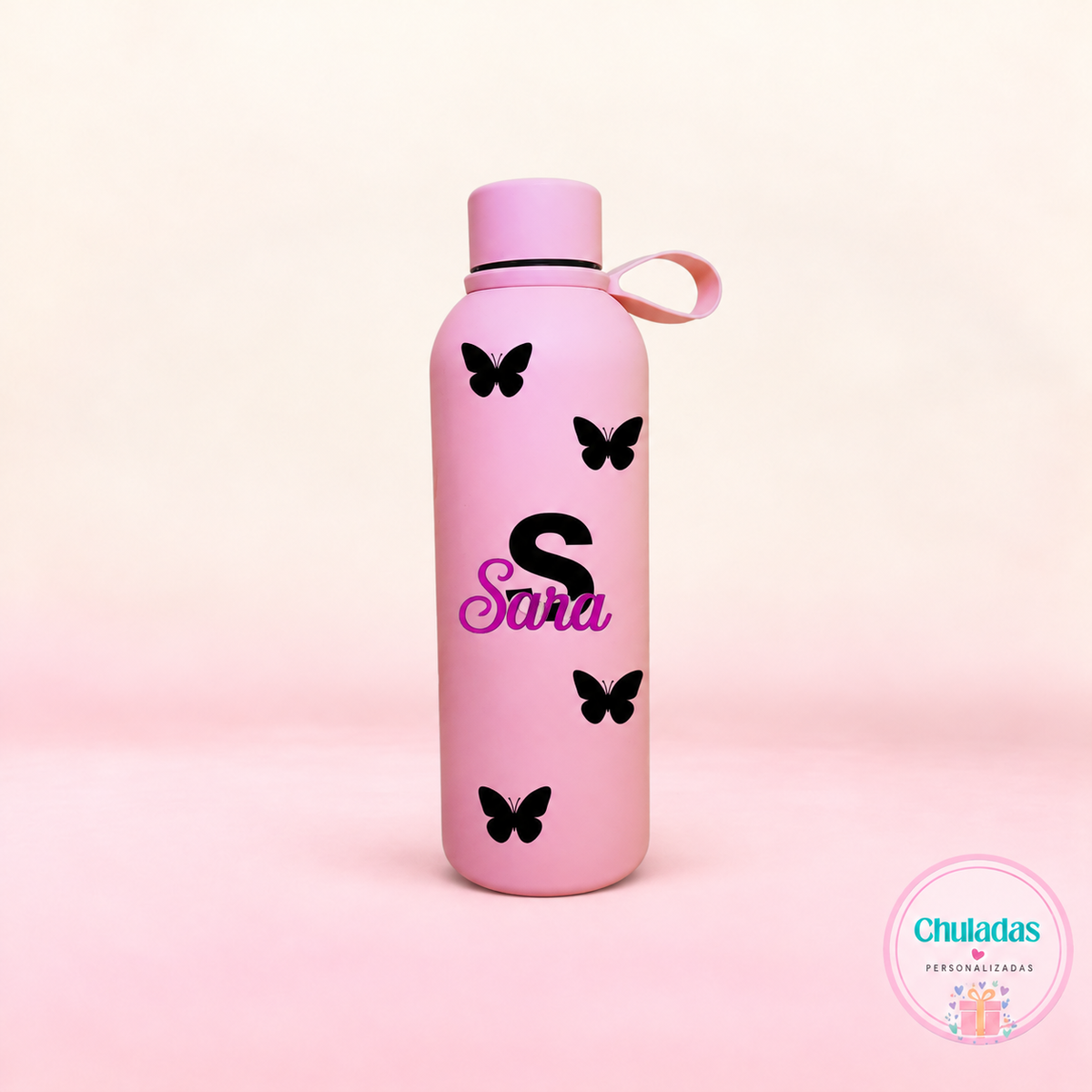 Termo rosa personalizado
