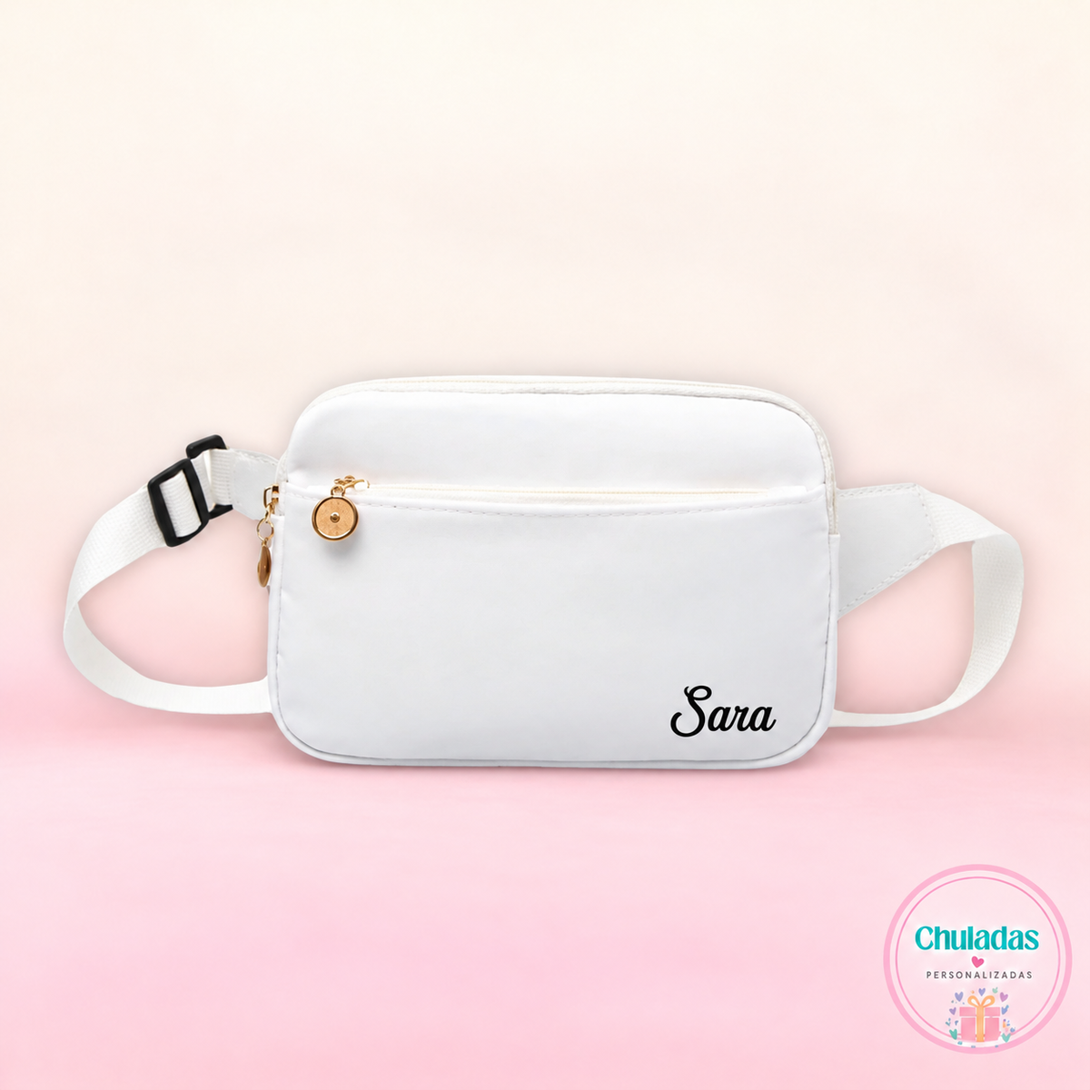 Bolso / riñonera blanco personalizado