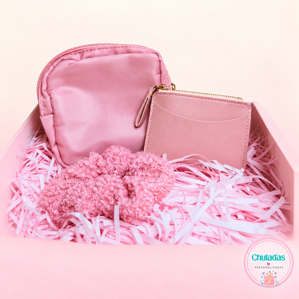 Caja regalo rosa personalizada