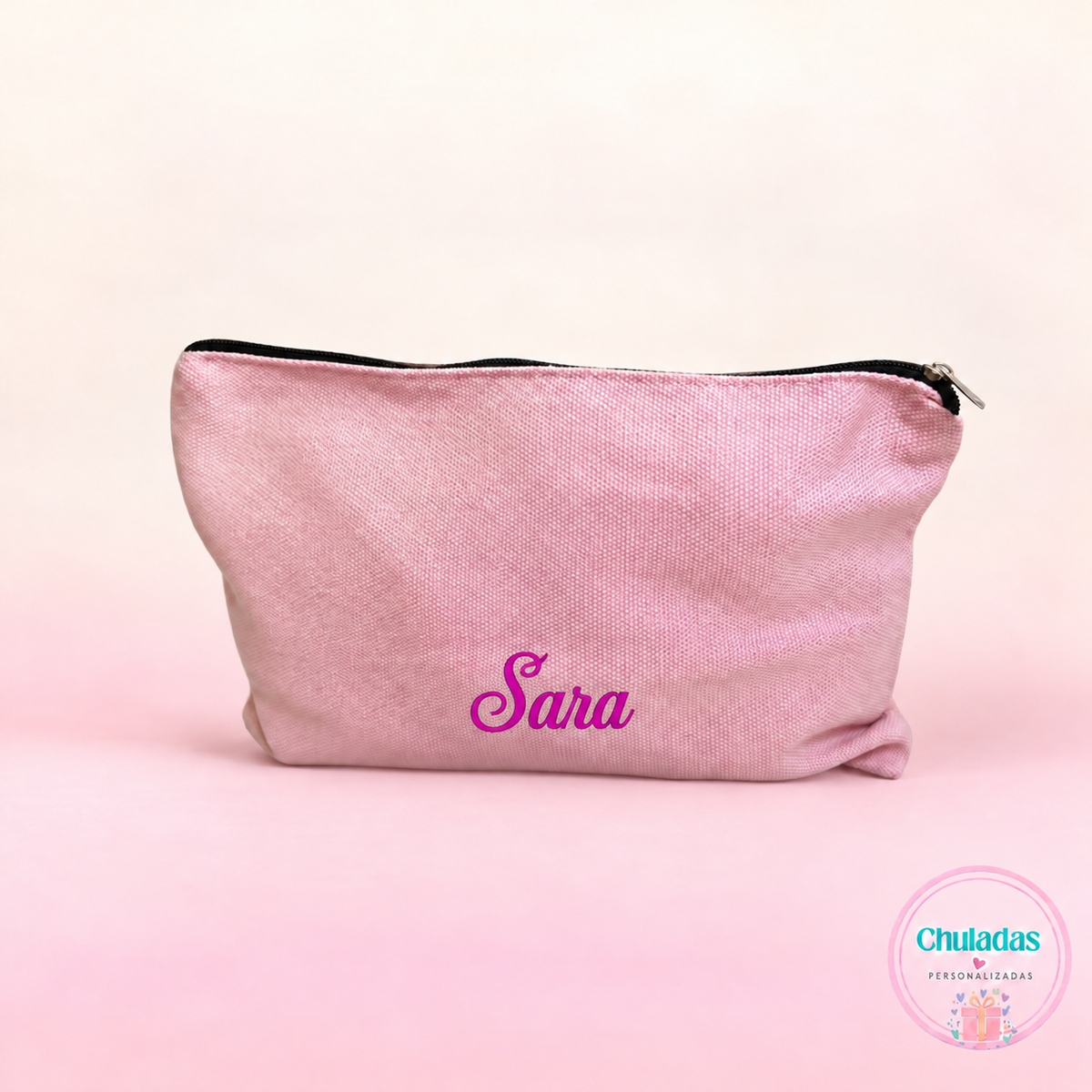 Neceser tela rosa