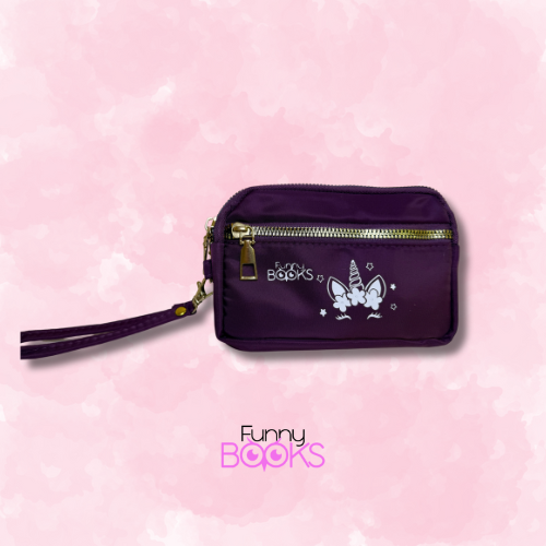 Cartera bolsillos tela
