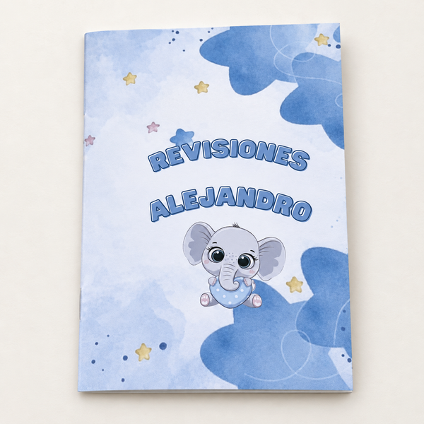 Libro de revisiones pediátricas personalizado